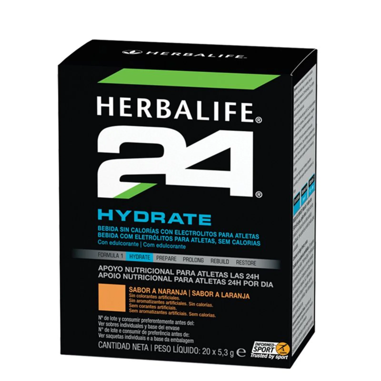 Hydrate Naranja 20 unidades